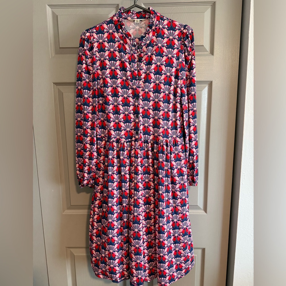 BODEN Willow Frill Short Shirt Dress